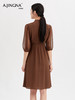 【通勤连衣裙】阿菁娜通勤松紧腰连衣裙F29X212033 商品缩略图6