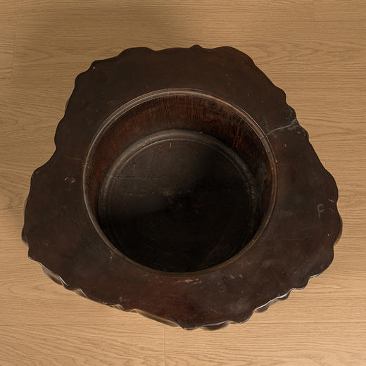 二十世纪 鸡翅木雕树瘤大画缸 商品图1