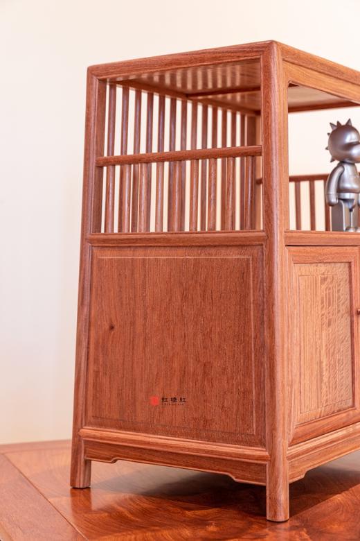 红桥红  家具严选  缅甸花梨(大果紫檀）  【39直棂 小茶水柜】 商品图5