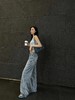 分镜头集成店LOOSINGWHITE春夏系列珍珠直筒牛仔裤 商品缩略图3