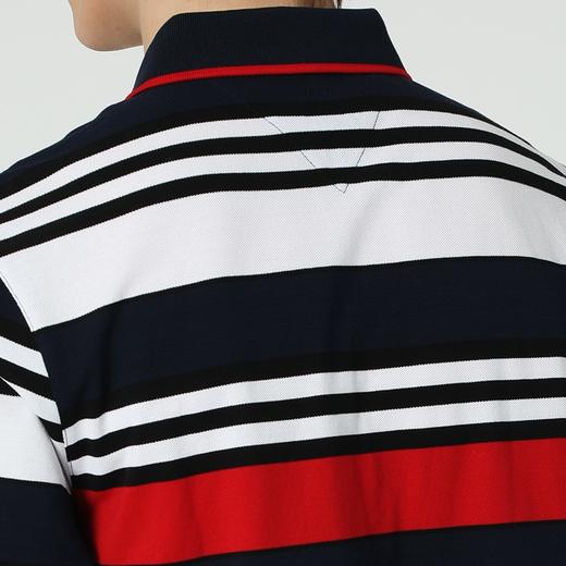 波顿夏季男装红白条纹polo衫设计感小众个性潮流短袖t恤MT621219 商品图5