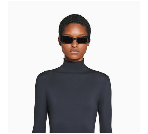 BALENCIAGA 黑色女士飞行员太阳镜 商品图4