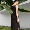 IWY/法式黑色方领连衣裙女夏季显瘦吊带长裙气质百搭显瘦内搭职业裙子Q13317 商品缩略图4