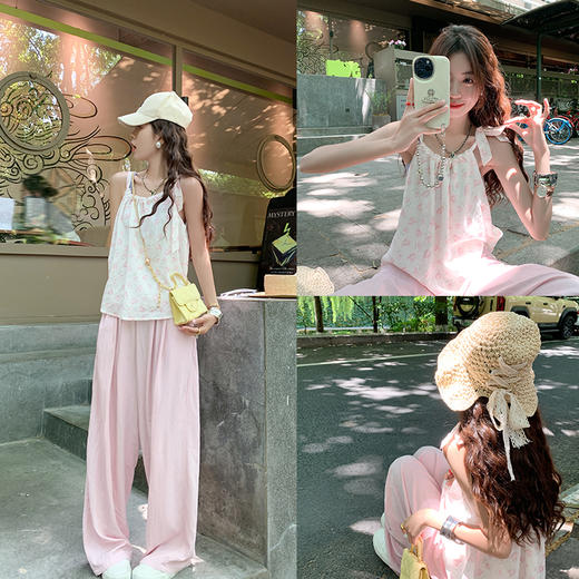 <曾小咸推荐>微信粉丝秒杀专场 仅此今天 活动结束下架【花漾甜心】吊带雪纺印花背心 日常119.99 立减70 秒杀49.99！！ 商品图0