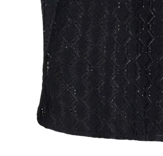 T1186新款黑色高领镂空男士短袖百搭潮流宽松上衣时尚休闲复古T恤 商品图4