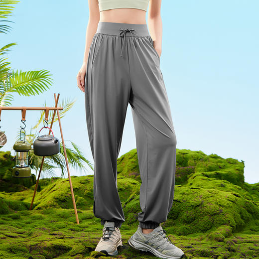 爱帝女士休闲外穿宽松速干束口裤高弹运动哈伦裤 商品图10