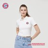 【官方正版】拜仁慕尼黑足球俱乐部 | 女款白色短款polo欧洲杯运动 商品缩略图1