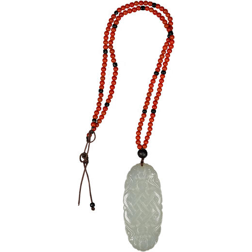 清 玉雕盘长纹佩 商品图5