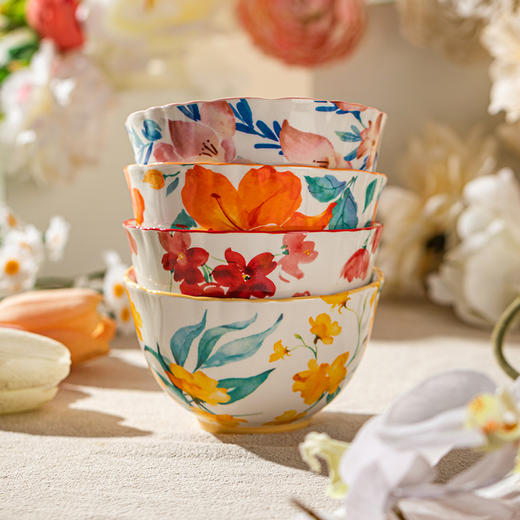 摩登主妇中式米饭碗家用2024新款吃饭碗国风陶瓷餐具特别好看的碗 商品图4