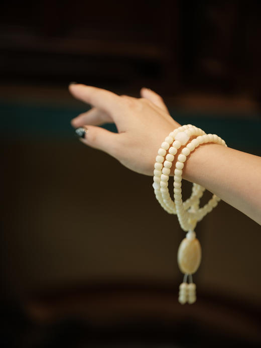 C8白蜡吊坠珠型0.7cm【器悟雅玩】 商品图1