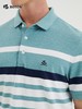 波顿夏蓝白色绿条纹polo衫男短袖翻领商务休闲纯棉保罗潮MT899222 商品缩略图3