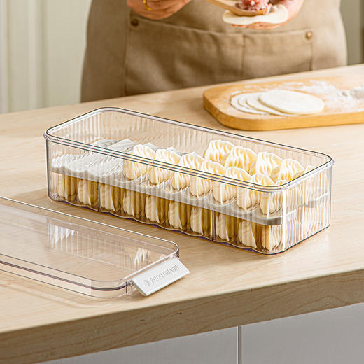 摩登主妇饺子盒家用厨房食品级速冻冷冻密封保鲜盒专用馄饨收纳盒 商品图3