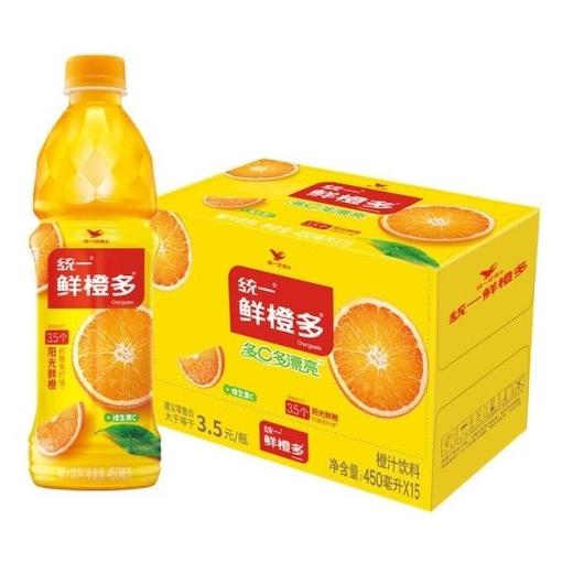 统一鲜橙多450ml*15瓶 商品图0