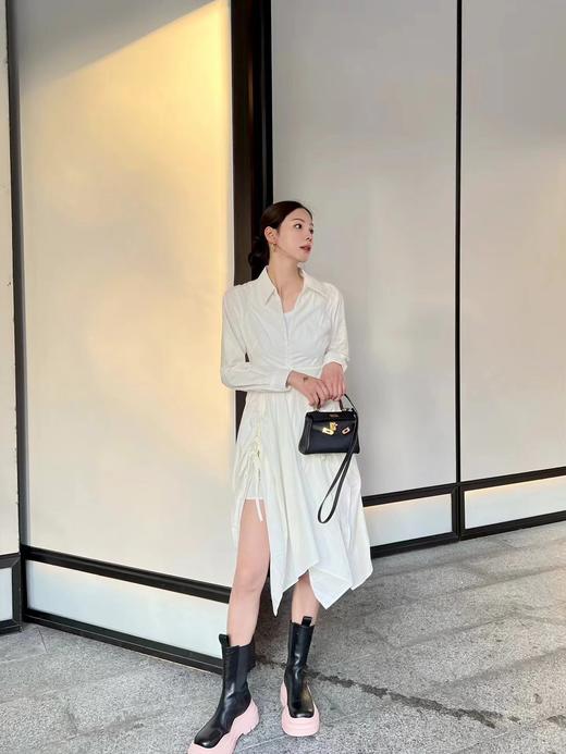 分镜头集成店LOOSINGWHITE春夏新品抽绳衬衫连衣裙 商品图1