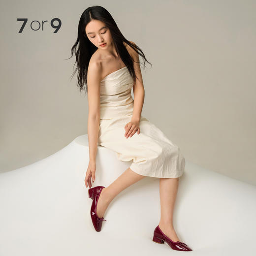 7or9空气棉系列高跟鞋-树莓卷 商品图1
