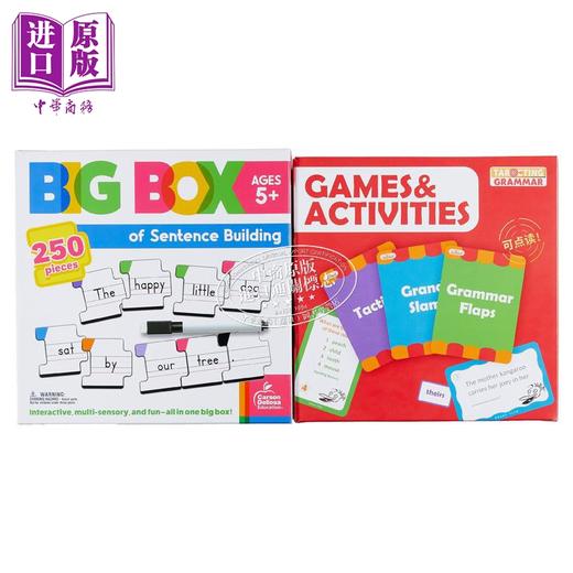 【中商原版】目标语法游戏宝盒Targeting Grammar Games 儿童造句Big Box of Sentence Building小学英语重难点语法 含点拨视频 商品图1