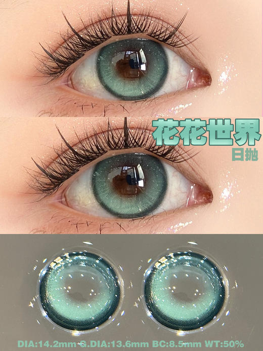 woolilens沃莉丝日抛美瞳 花花世界 14.2mm 商品图0