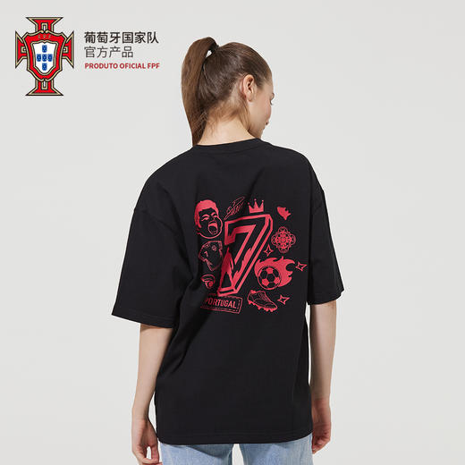 【官方正版】葡萄牙国家队|C罗欧洲杯助威T恤印号短袖足球迷运动衫 商品图2