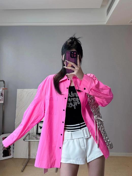 分镜头集成店LOOSINGWHITE春夏新品白色条纹拼接短裤 商品图2