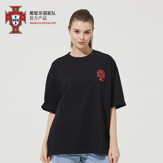 【官方正版】葡萄牙国家队|C罗欧洲杯助威T恤印号短袖足球迷运动衫 商品图1