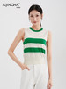 【特价不退换】阿菁娜清凉夏日桑蚕丝彩条背心F29X301008 商品缩略图0