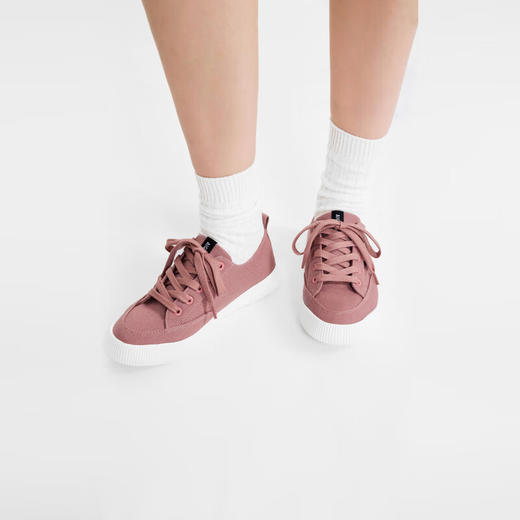 艾高 矮帮帆布休闲鞋女  NB694-F 雾玫瑰色.【鞋底有膜，试穿小心】 商品图3