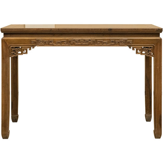 清 红木束腰马蹄腿回纹画桌 商品图5