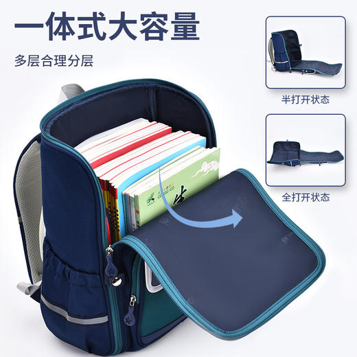芝麻宝贝新款小学生书包 男一体式大容量儿童背包1-6年级双肩书包 商品图3