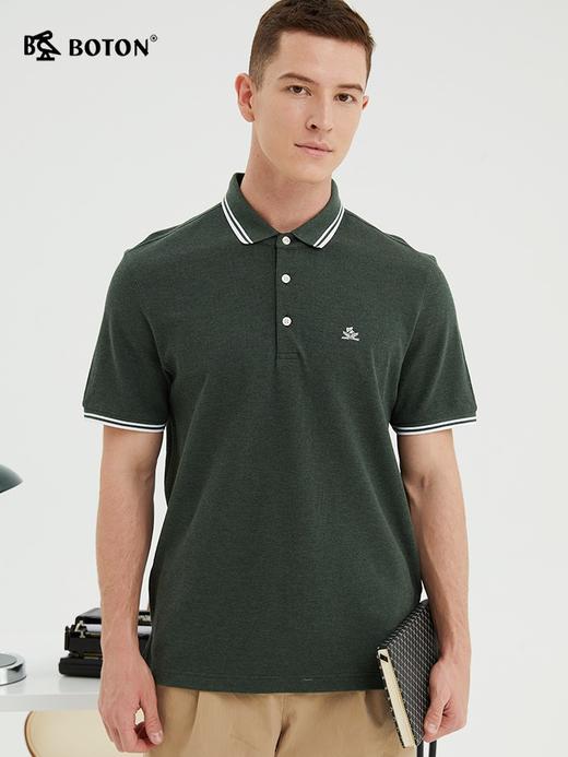 波顿男装保罗polo衫短袖夏季商务休闲翻领t恤针织纯棉高级感上衣MT897222 商品图1