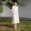 IWY/气质设计感盘扣西装套裙女夏薄款短款西服百褶裙珠宝设计师工作服C14240+S14265 商品缩略图2