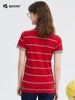 波顿美式彩虹条纹休闲短袖polo衫女夏季纯棉运动百搭t恤上衣LT215220 商品缩略图3
