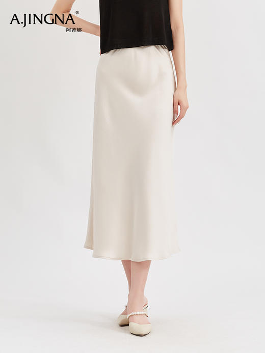 【复古气质】阿菁娜万能通勤百搭半身鱼尾裙F29X213008 商品图3