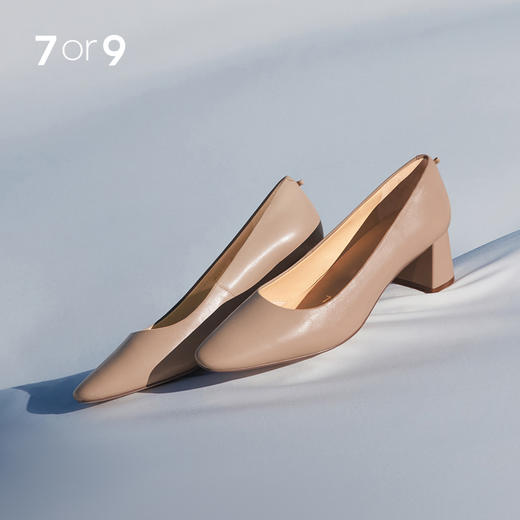 7or9空气棉高跟鞋甜杏/莲子 商品图0