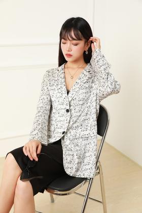 ANSUABEL 印花薄款西装外套 12715