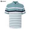 波顿夏蓝白色绿条纹polo衫男短袖翻领商务休闲纯棉保罗潮MT899222 商品缩略图5
