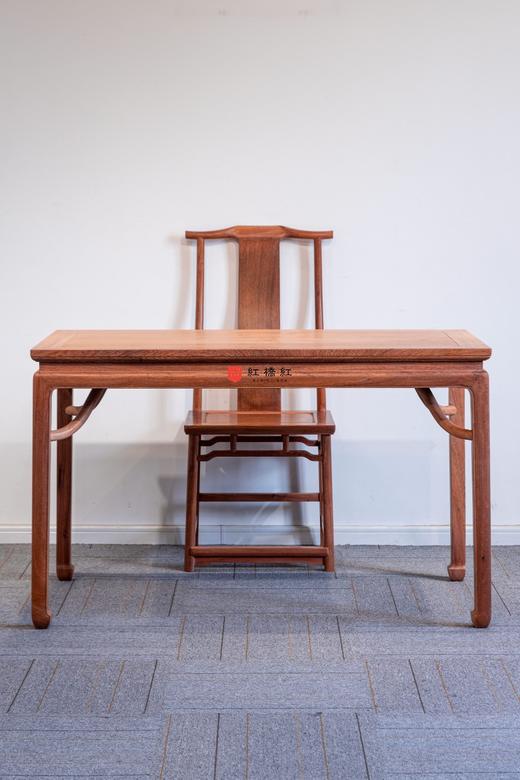 红桥红  家具严选  缅甸花梨(大果紫檀）  【128 马蹄腿霸王枨 方餐桌】 商品图0