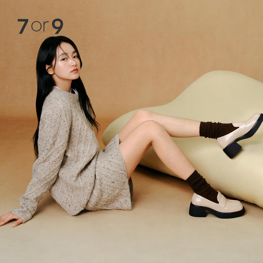 【促销款】7or9小床垫系列厚底乐福鞋-豆乳米糕 商品图0