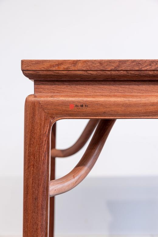 红桥红  家具严选  缅甸花梨(大果紫檀）  【128 马蹄腿霸王枨 方餐桌】 商品图4