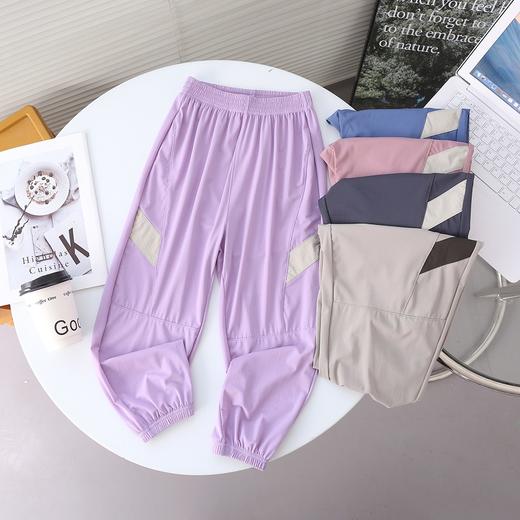 【吸湿速干，清爽透气】夏季儿童5色防蚊裤撞色拼接条速干凉感束腿运动裤 商品图4