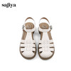 Safiya/索菲娅2025 夏新款休闲镂空复古平底罗马凉鞋 SF42115085/SFD2115085 商品缩略图4
