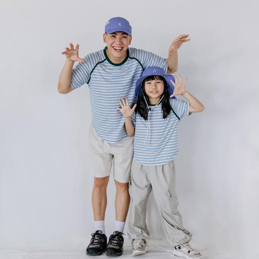 【出游季特惠】-ACMEITEM爱棵米-亲子款条纹速干T恤GAF3440084C/GAF3440085C 商品图1