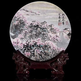 漫山春花精工骨瓷盘