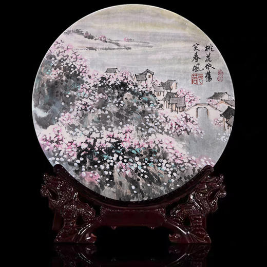漫山春花精工骨瓷盘 商品图0