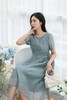 FLOWER ENJOY 湖蓝色圆领连衣裙 13123 商品缩略图4