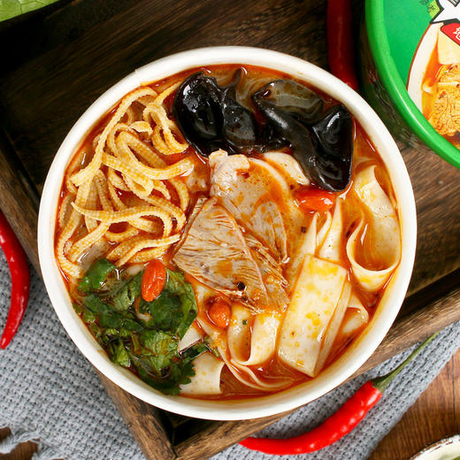 【鲜香羊肉味汤底！河南烩面】妙趣友羊肉烩面河南桶装整箱方便面免煮速食泡面牛肉烩面宽面，鲜汤羊肉味配料干净好食材成就好味道。ry 商品图2