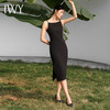 IWY/法式黑色方领连衣裙女夏季显瘦吊带长裙气质百搭显瘦内搭职业裙子Q13317 商品缩略图2
