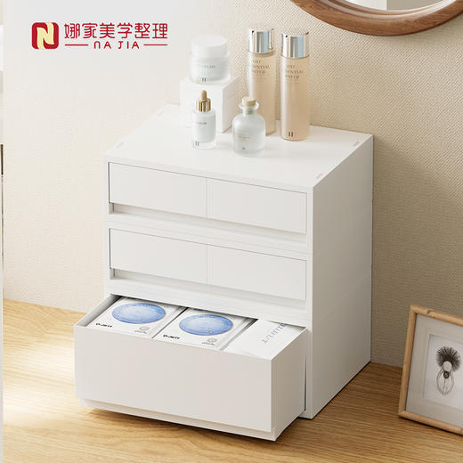 【灰白色6个规格可选】娜家日式抽屉式收纳盒 商品图3