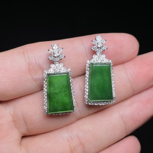 玉美人菲菲HZ#S925翡翠吊坠-无事牌约28*13mm-多样性发一 商品图0