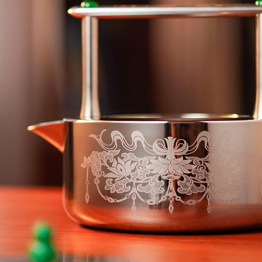 晋芳-不锈钢壶 敦煌·缠枝莲花 商品图3