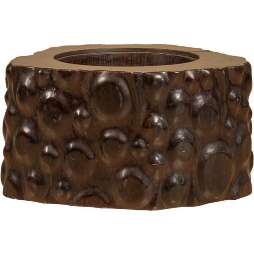 二十世纪 鸡翅木雕树瘤大画缸 商品图5